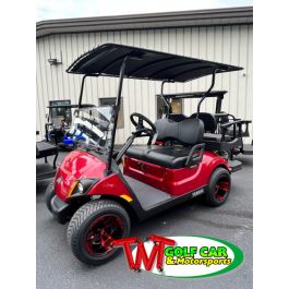 Jasper Red on Red Street Legal 2022 Yamaha Drive² QuieTech PTV EFI Gas