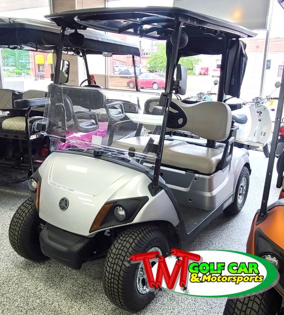 New Moonstone Silver 2022 Yamaha Drive² Quietech PTV EFI Gas Golf Car | TNT Golf  Car & Equipment
