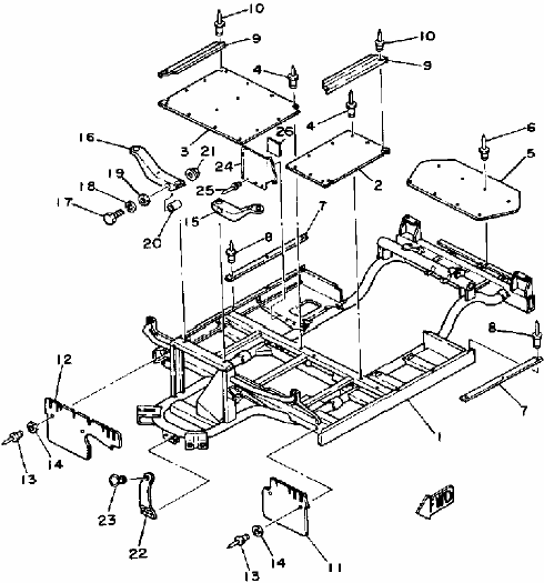 1979-1986 G1A Gas 2 cycle - Frame - 1979-1986 G1A Gas 2 cycle - Gas