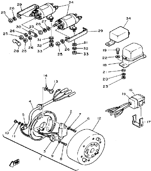 1979-1986 G1A Gas 2 cycle - Magneto - 1979-1986 G1A Gas 2 cycle - Gas