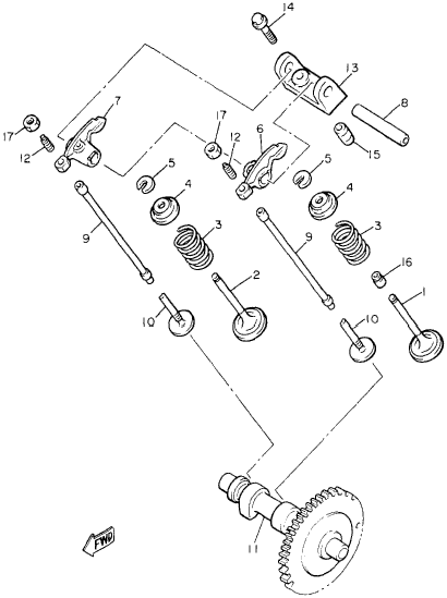 1991-1995 G9A Fleet Master Gas - Camshaft - Valve - 1991-1995 G9A Fleet