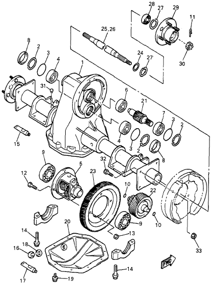 1995-1996 G14E Ultima 36V Electric - Transaxle - 1995-1996 G14E Ultima