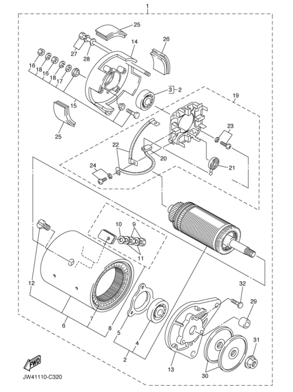 2003-2007 G22A G-MAX Gas - Starter Generator - Gas - YAMAHA PARTS - Parts |  TNT Golf Car & Equipment