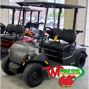 SOLD- New Graphite Matte 2021 Yamaha Drive² QuieTech PTV EFI Gas Golf Car with IRS