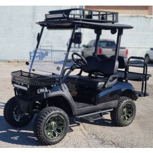 SOLD- Black lifted Yamaha Golf Car fully outfitted with accessories