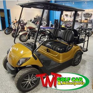 SOLD- Gold & Black 2009 Yamaha Gas Golf Car