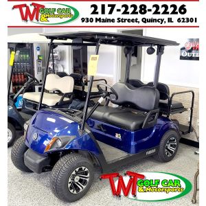 2017 Metallic Blue Yamaha Drive² Fleet QuieTech EFI Gas Golf Car