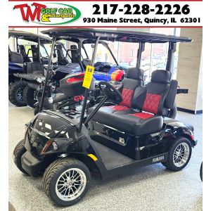New Black 2022 Yamaha Drive² Quietech PTV EFI Gas Golf Car