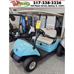 NEW 2023 Ice Blue Yamaha Drive² Powertech PTV Lithium AC 48V Electric Golf Car
