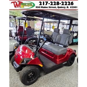 Brand New Upgraded Red and Gray 2023 Yamaha Drive² Quietech PTV EFI Gas Golf Car