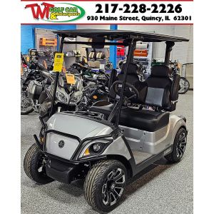 New Upgraded 2023 Silver Moonstone Golf Car Yamaha Drive² Quietech EFI Gas