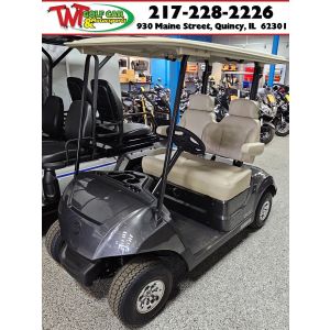 New 2023 Graphite Golf Car Yamaha Drive² Quietech EFI Gas with upgraded seats