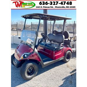 New Garnet Red 2022 Yamaha Drive² Fleet EFI Gas Golf Car