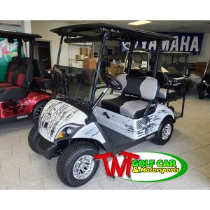 SOLD- White 2021 Punishment Yamaha Drive2 Gas Golf Car