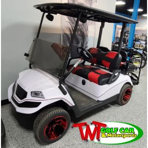 SOLD- 2015 Havoc Custom Yamaha Golf Car White and Red