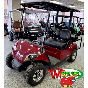 SOLD- Garnet 2021 Yamaha Drive2 Fleet EFI Golf Car J0K-200931