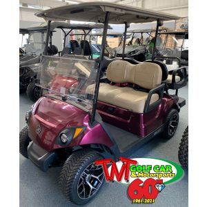 SOLD- 2018 Plum Color Yamaha Drive2 Street Legal Gas Golf Car