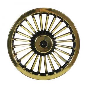Turbine Wheel Cover-Black/Gold