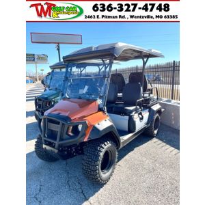 Orange 2022 UMAX Rally 2+2 EFI with factory lift kit