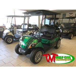 SOLD- Full custom one-of-a kind Green 2021 Yamaha Drive2 EFI Golf Car J0K-203114