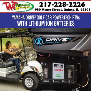 NEW 2023 Yamaha Drive² Powertech PTV Lithium AC 48V Electric Golf Car 'J5A-01xxxxx'