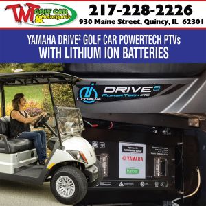 NEW 2025 Yamaha Drive² Powertech PTV Lithium AC 48V Electric Golf Car 'J5A-03xxxxx'