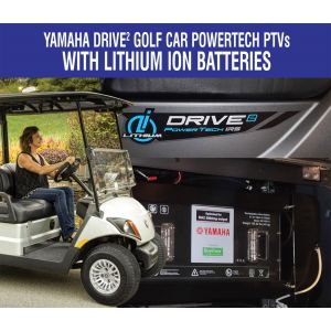 NEW 2022 Yamaha Drive² Powertech PTV Lithium AC 48V Electric Golf Car 'J5C-0xxxxx'