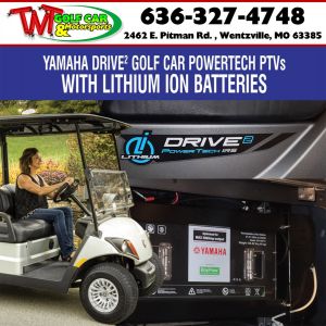 NEW 2022 Yamaha Drive² Powertech PTV Lithium AC 48V Electric Golf Car 'J5C-0xxxxx'