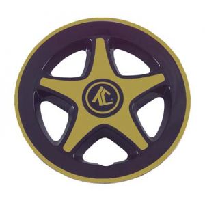Mag Wheel Cover-Black/Gold