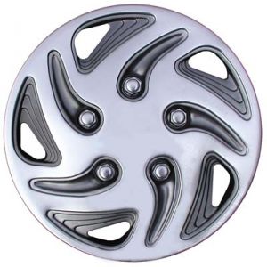 Swirl Wheel Cover-Chrome Black