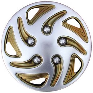 Swirl Wheel Cover-Chrome Gold