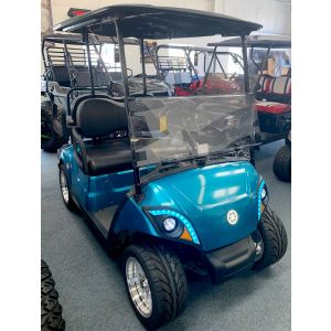 SOLD- 2020 Yamaha Drive 2 Custom Teal Fuel Injected Street Legal Gas Golf Car